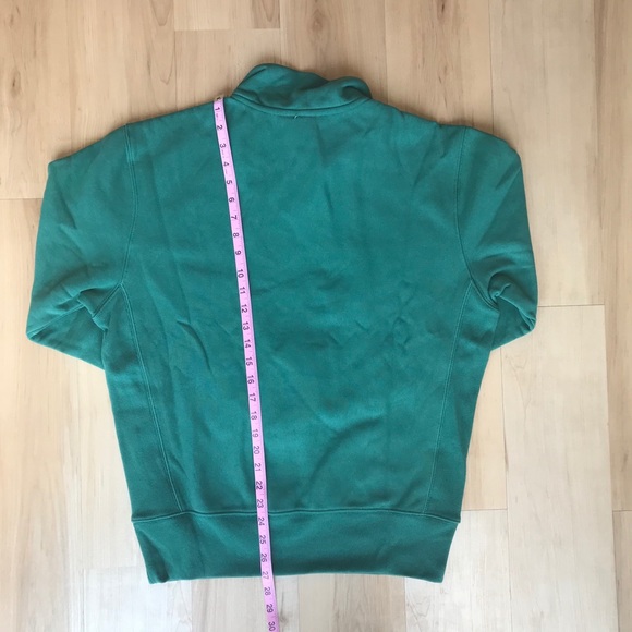 Champion Urban Outfitters Exclusive Reverse Weave Green Quarter-Zip Sweatshirt - Picture 7 of 8